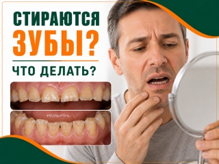 Стираются зубы, почему?