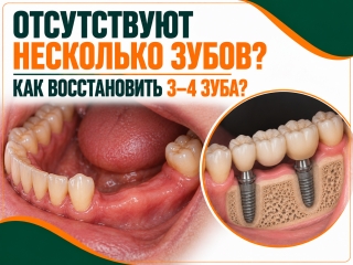 Отсутствуют несколько зубов (3&ndash;4): как восстановить